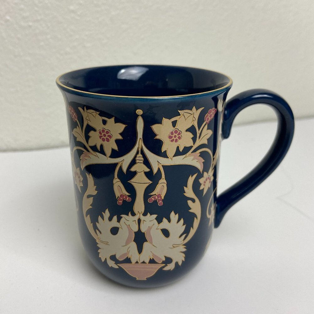 NWOT OTAGIRI  Mug Gold Navy Design Asian Vintage